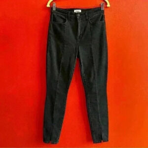 L'AGENCE Black split ankle jeans size 27
